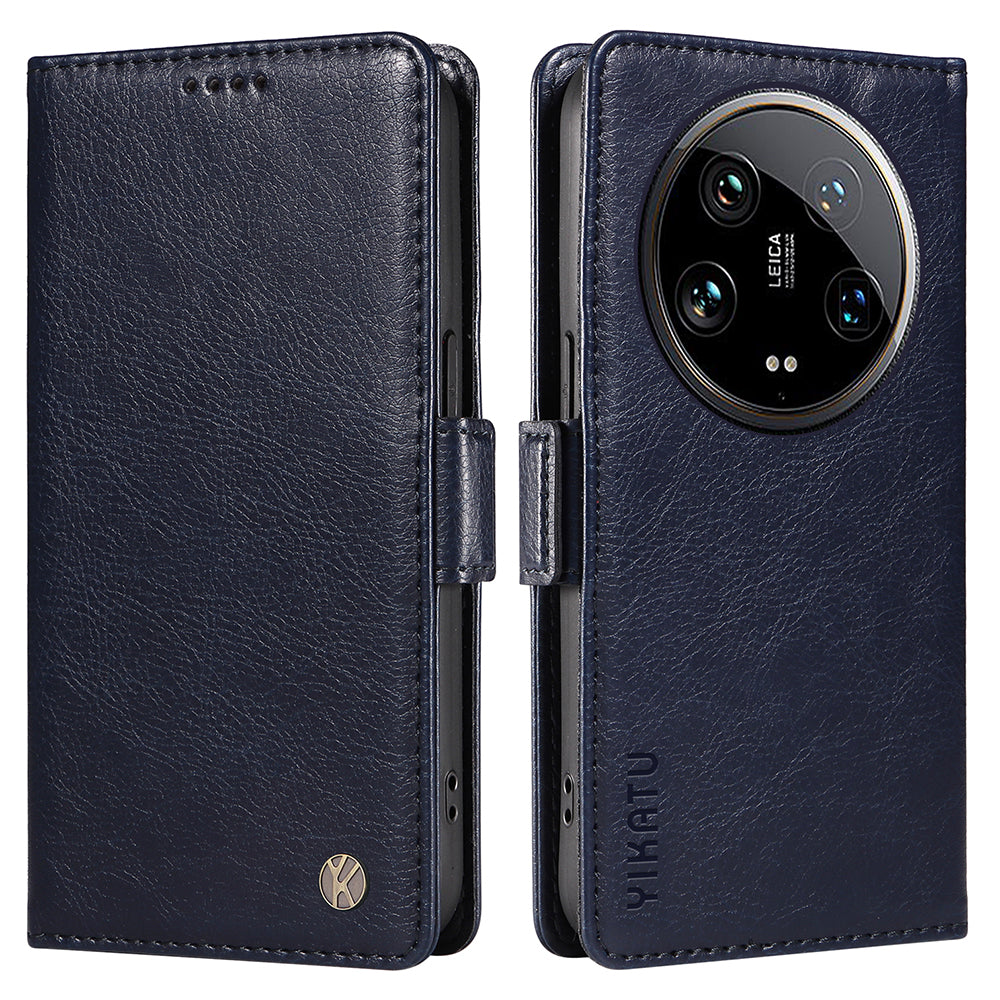 YIKATU YK-007 For Xiaomi 14 Ultra Case PU Leather Stand Folio Card Holder Phone Cover YIKATU YK-007 For Xiaomi 14 Ultra Case PU Leather Stand Folio Card Holder Phone Cover